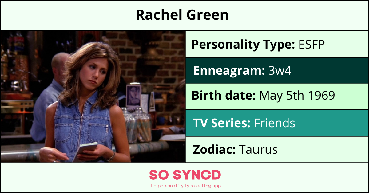 Rachel MBTI Personality Type: ENFJ or ENFP?