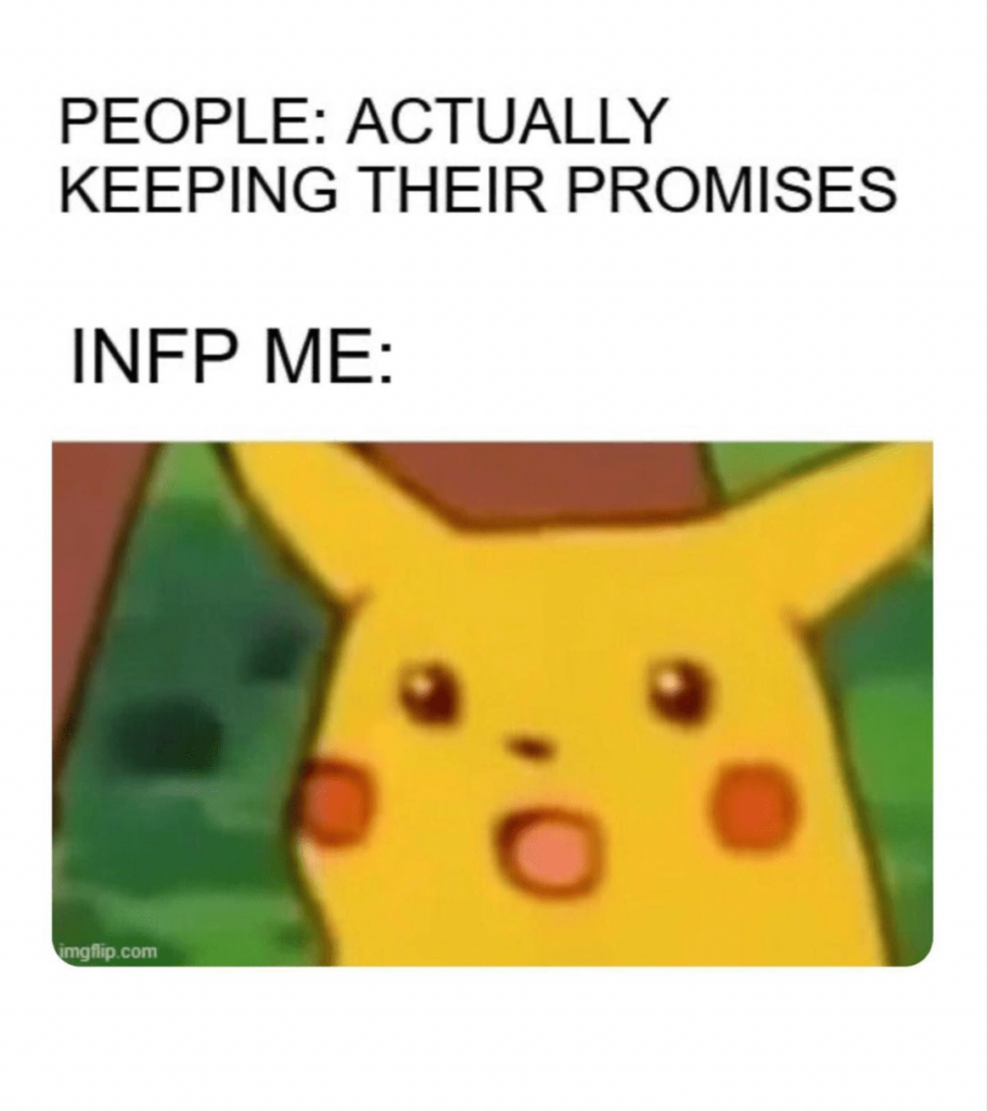 People actually keeping their promises