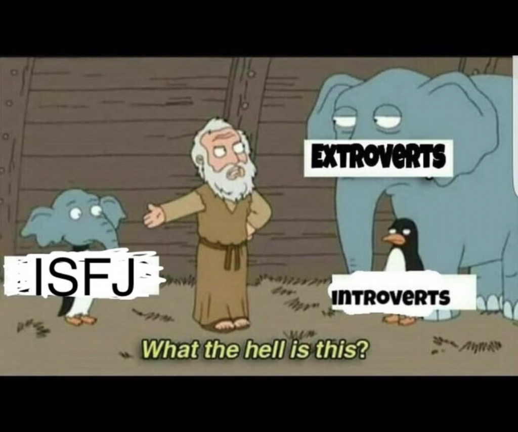 ISFJ introvert and extrovert