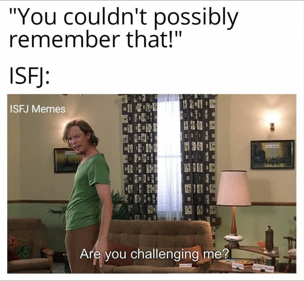 ISFJ memory meme