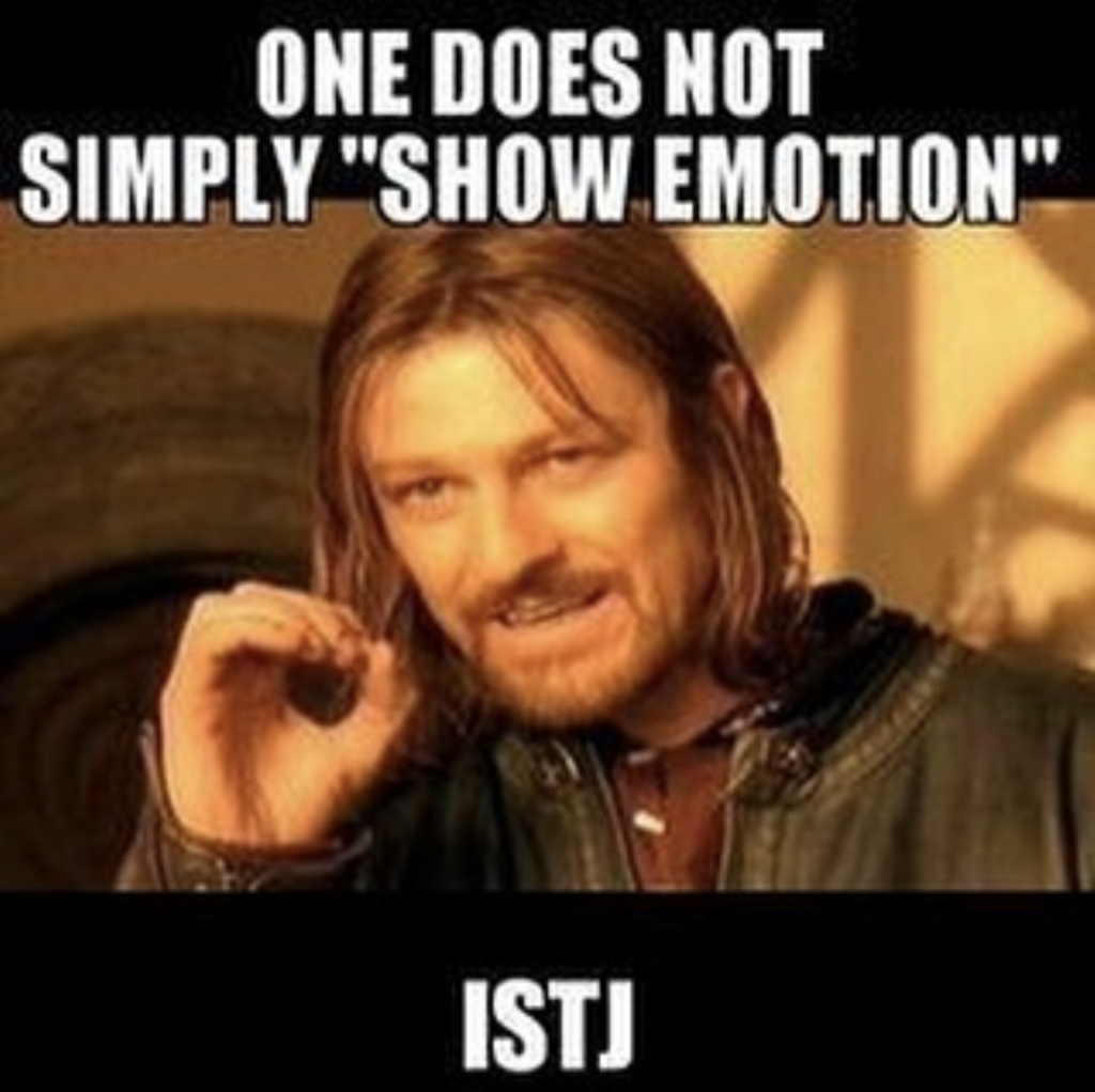 One does not simply show emotion