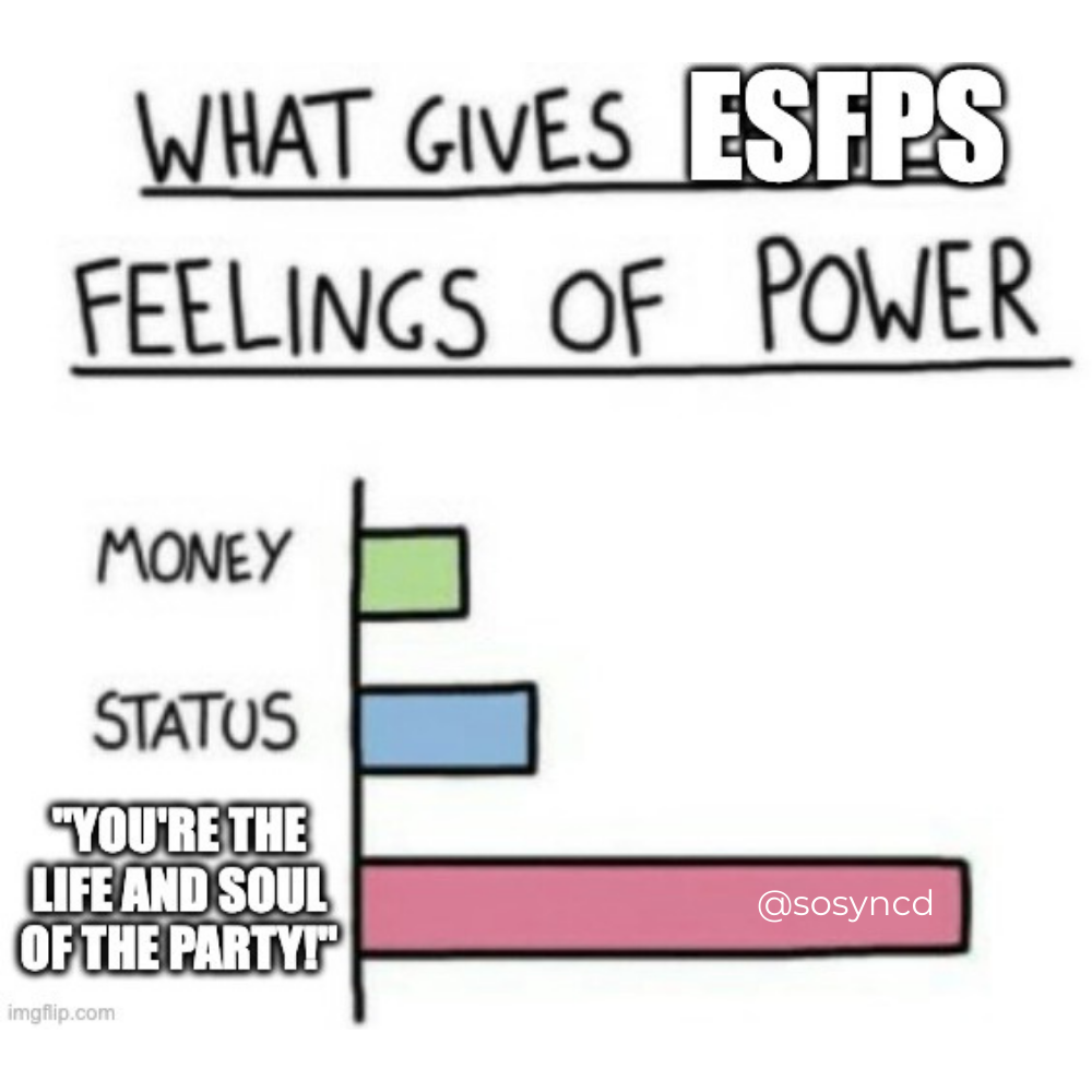 personality type - life and soul of the party