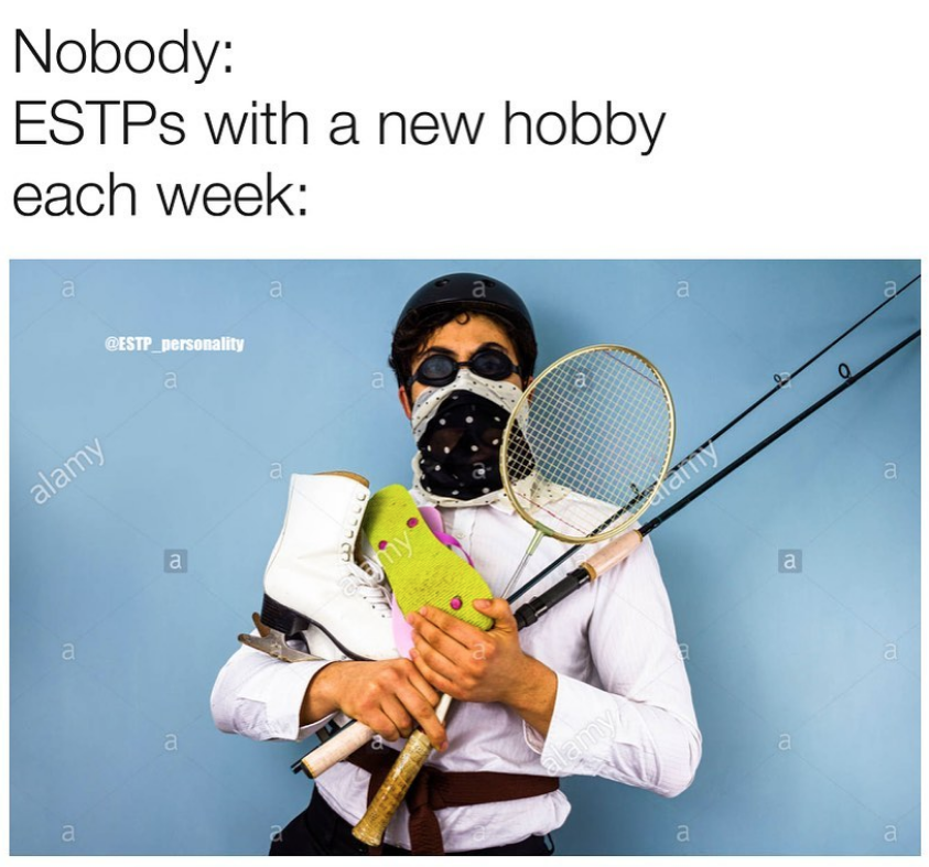 ESTP Meme - new hobby every week