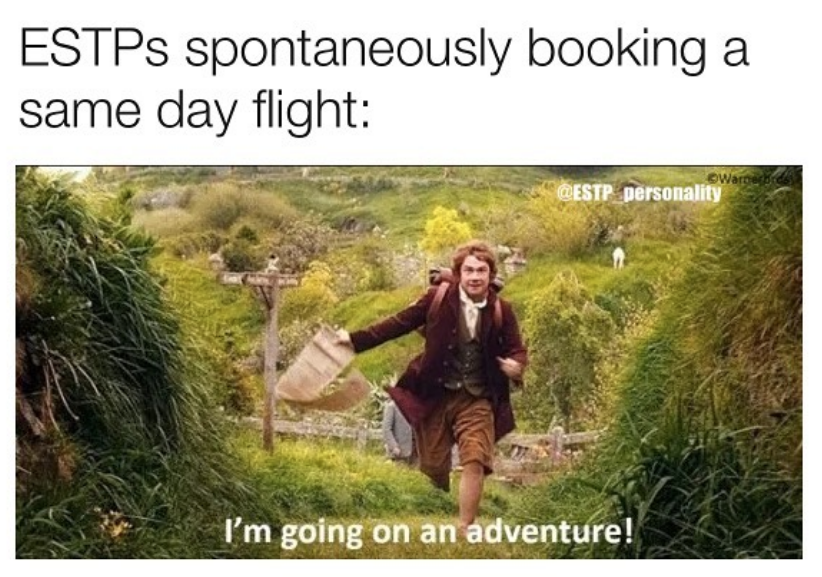 personality type spontaneous adventure