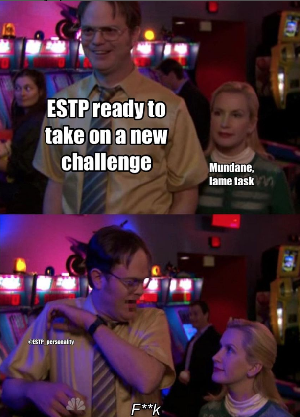 ESTP Meme - hate mundane tasks