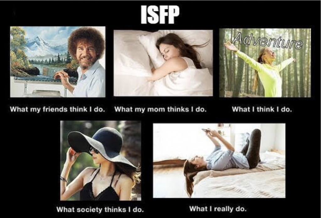 misunderstood personality type ISFP meme