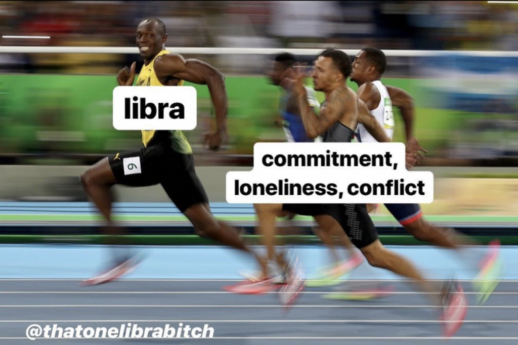 running away from commitment libras
