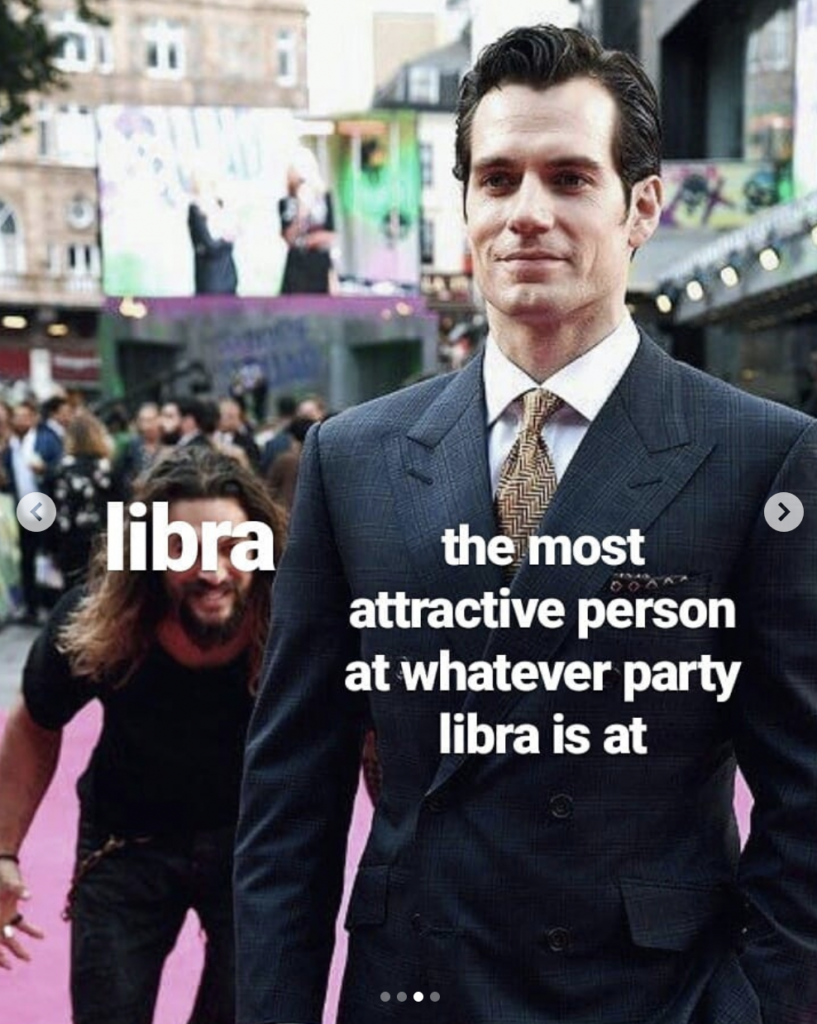 Libra meme: love beautiful things and beautiful people 