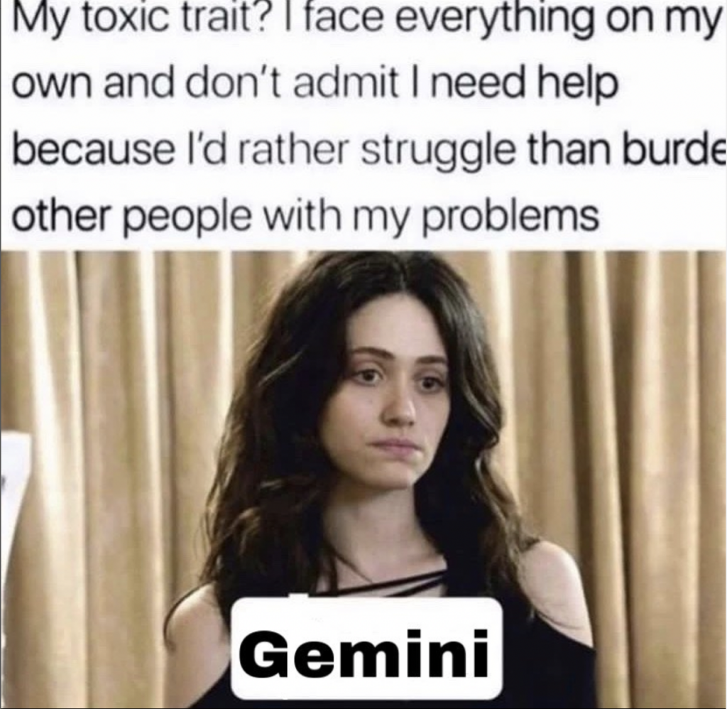 Gemini memes: private person struggling alone