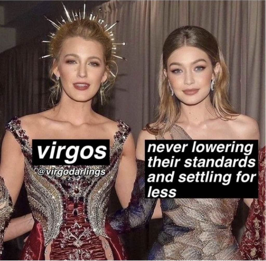 Virgo memes: high standards