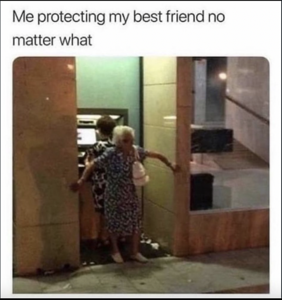 Virgo memes: protecting your friend no. matter what