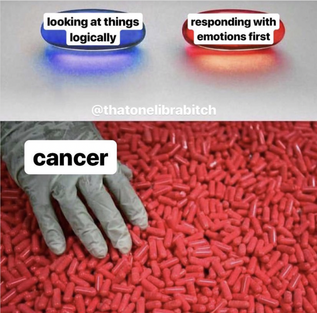 Cancer meme: respond with emotions first