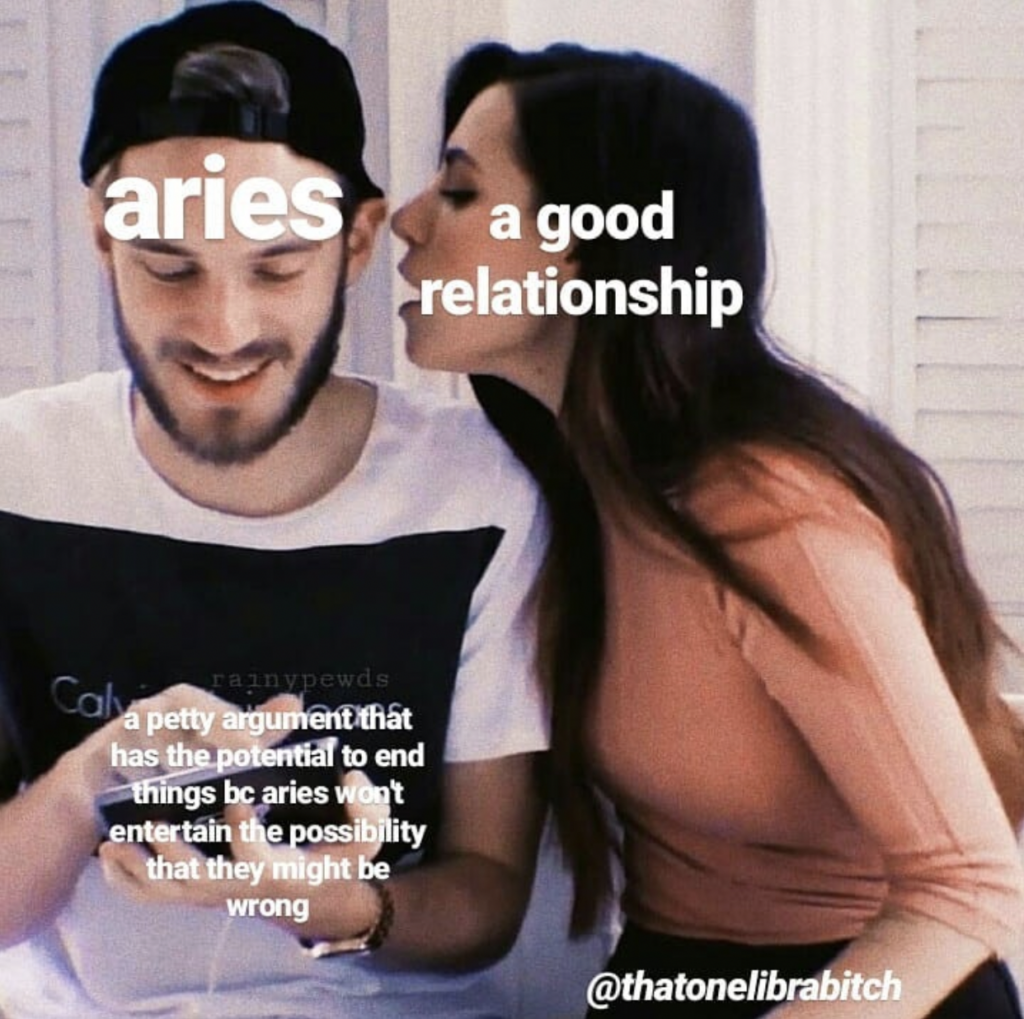 Aries meme: petty arguments 