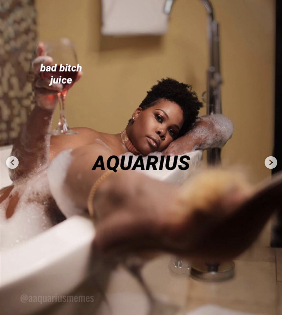 Aquarius memes: bas bitch