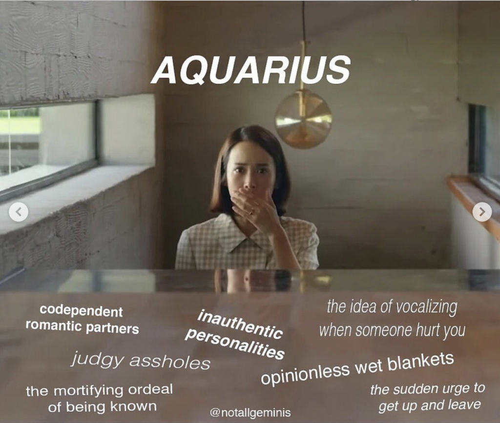 Aquarius memes: zodiac summary