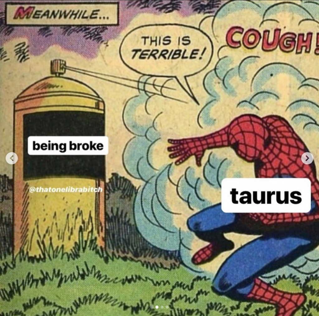 Taurus meme: hate being broke