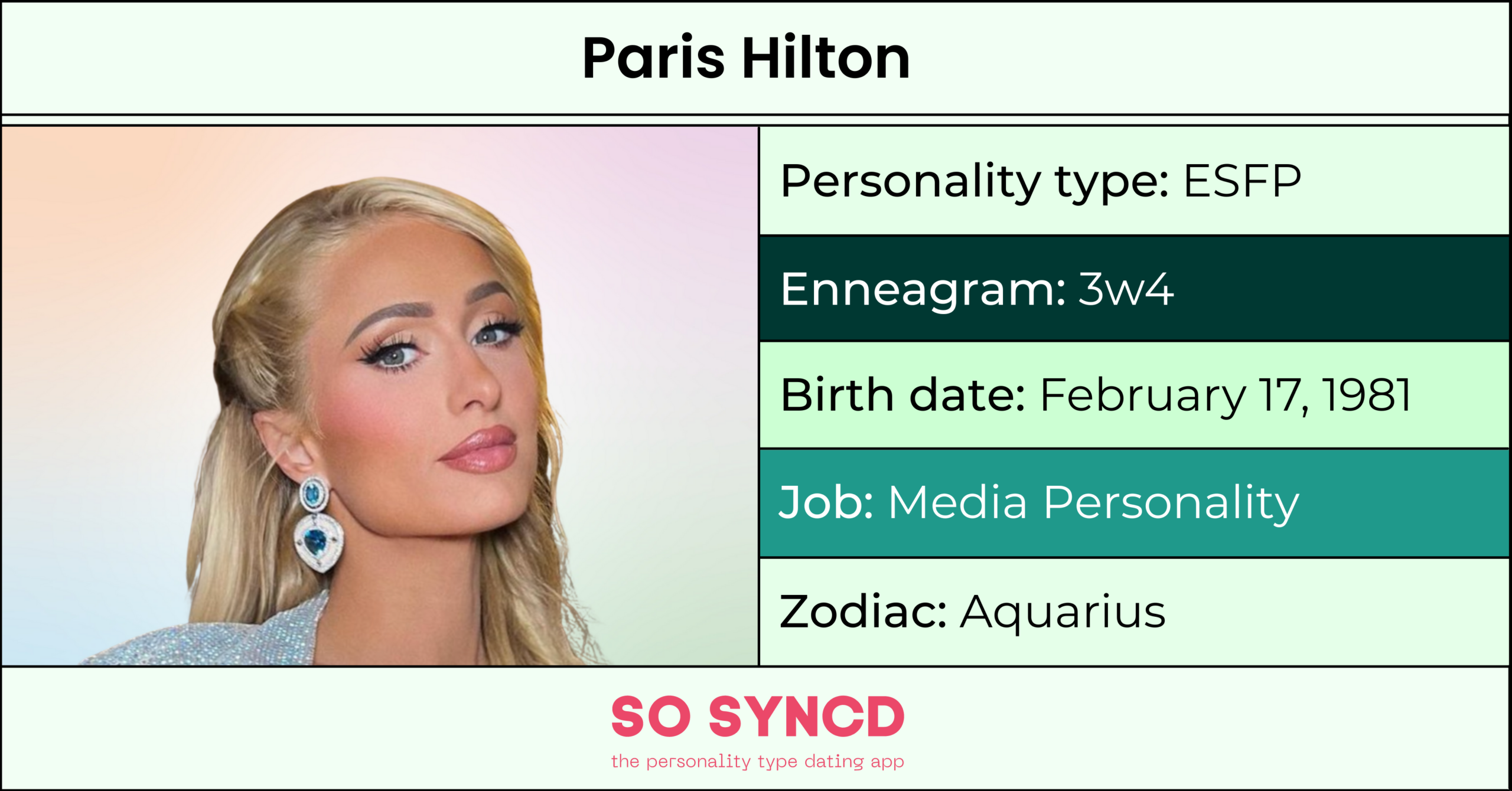 Paris Hilton Personality Type, Zodiac Sign & Enneagram So Syncd